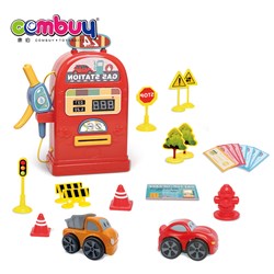 CB966054 CB966055 - Gas station lights sound toy set car mini role play for kids